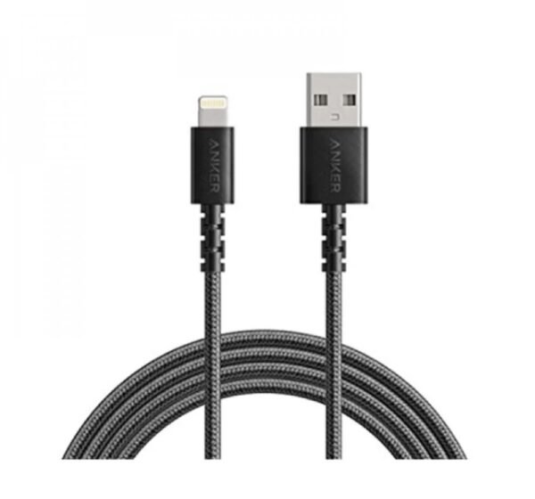 كيبل قماش مدخل Lightning مقاوم للقطع من شركة Anker معتمد من شركة Apple بطول 1.8m